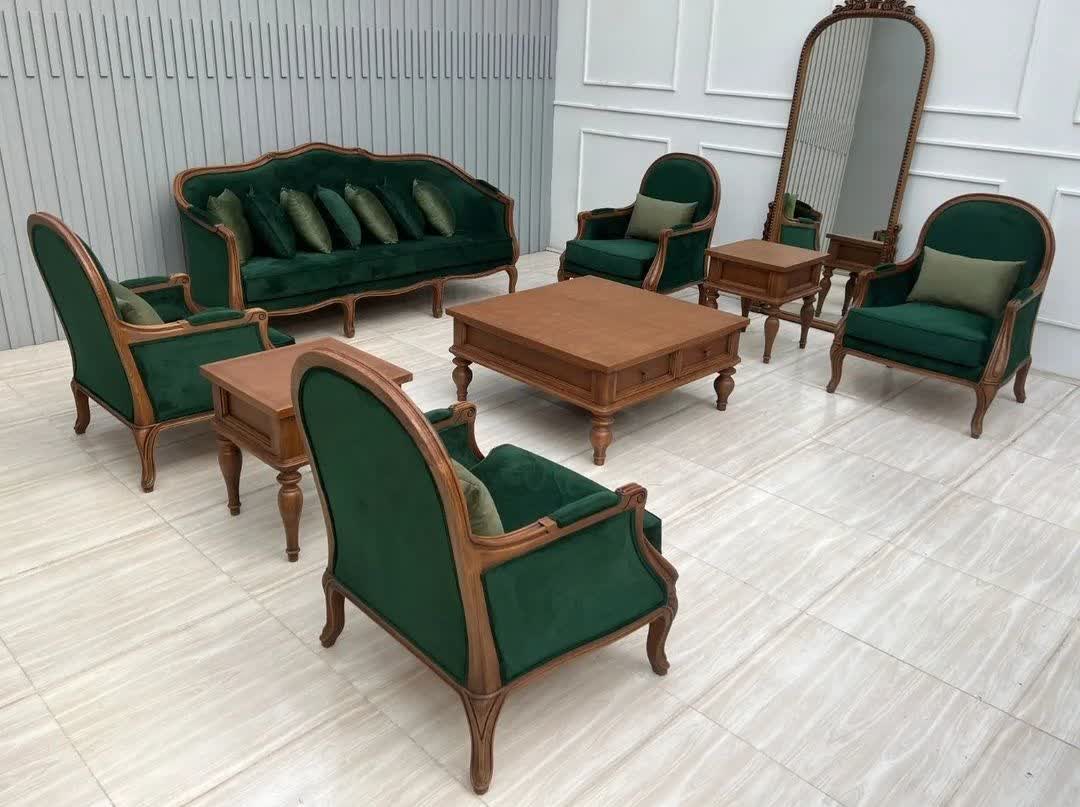 مبل کلاسیک فرانسوی چوبی