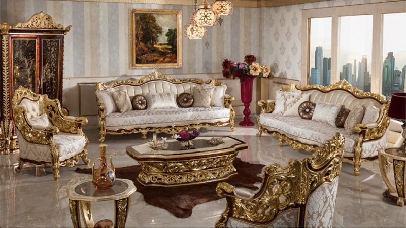 چیدمان گرد مبل سلطنتی