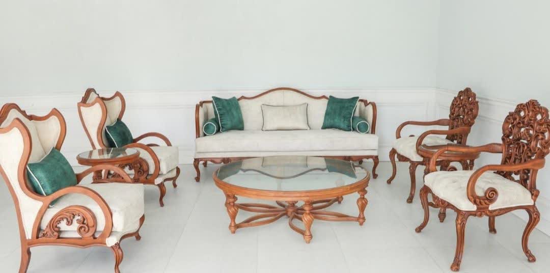 مبل کلاسیک فرانسوی کینگ منبت دار