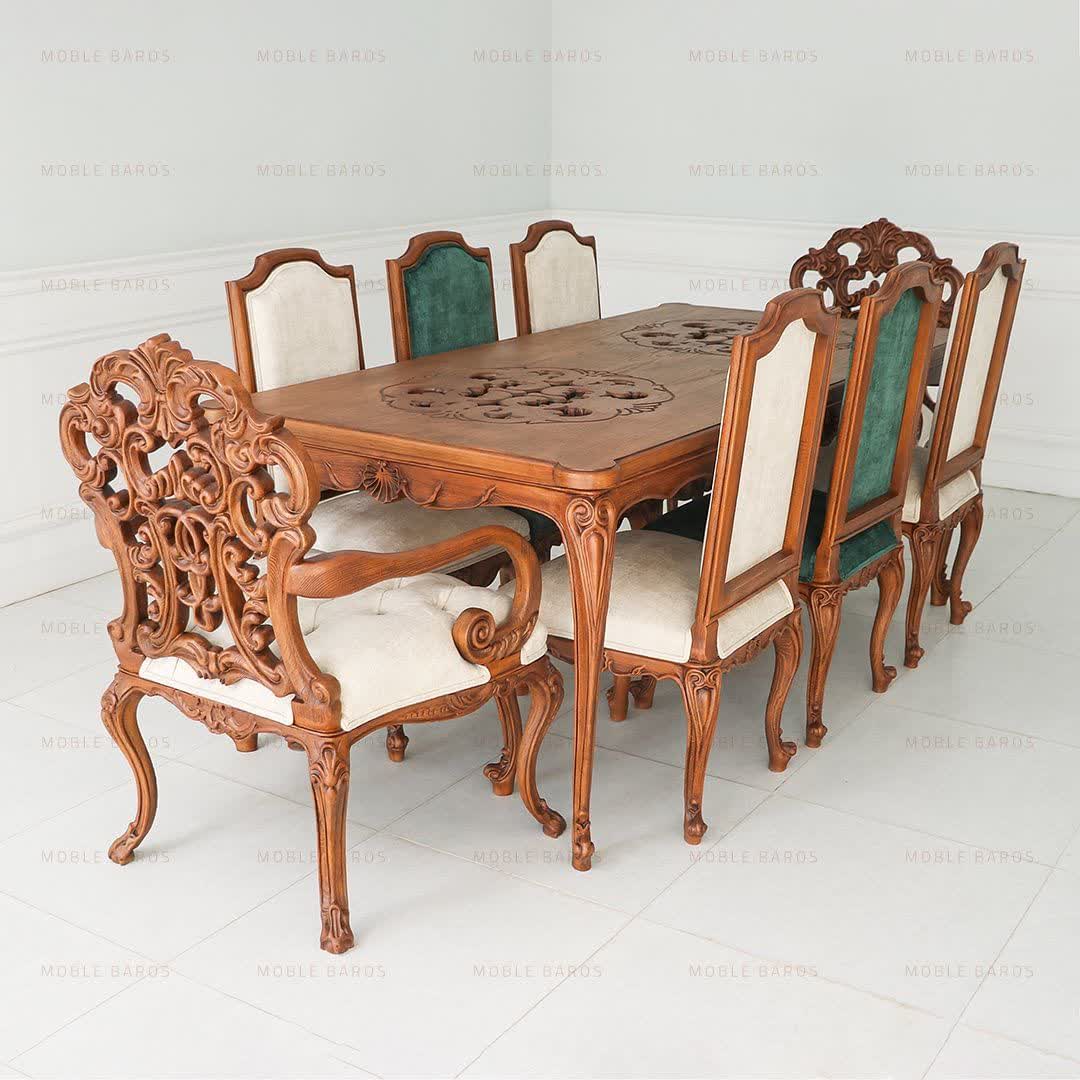 مبل کلاسیک فرانسوی کینگ منبت دار