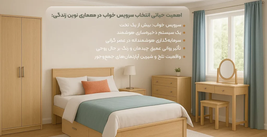 اهمیت انتخاب سرویس خواب در معماری