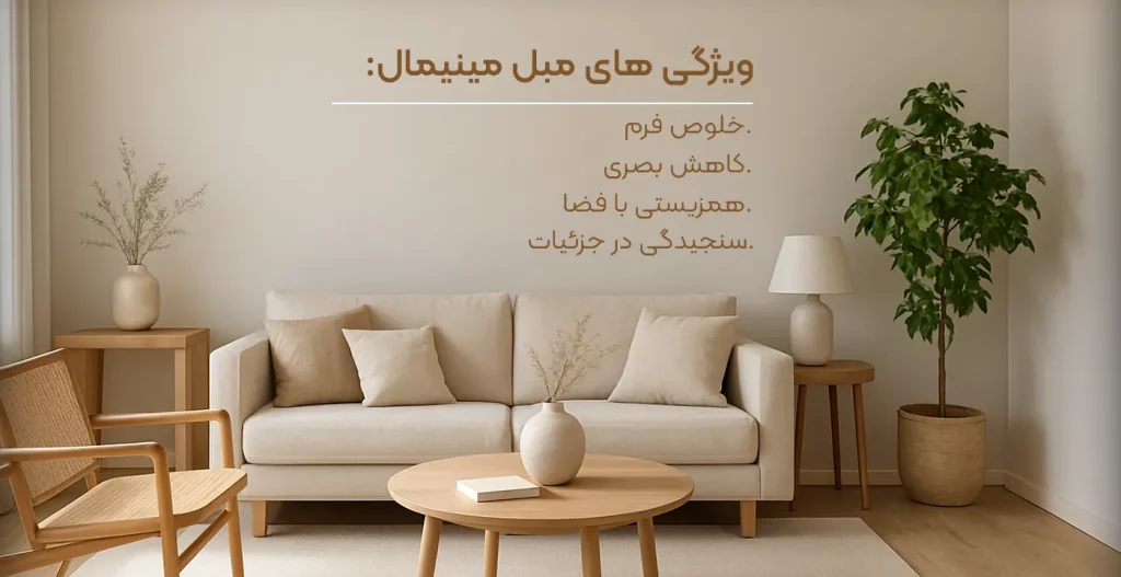 مبل مینیمال و ویژگی های آن