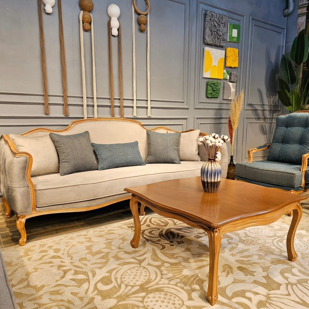 مبل کلاسیک فرانسوی کویین 7 نفره