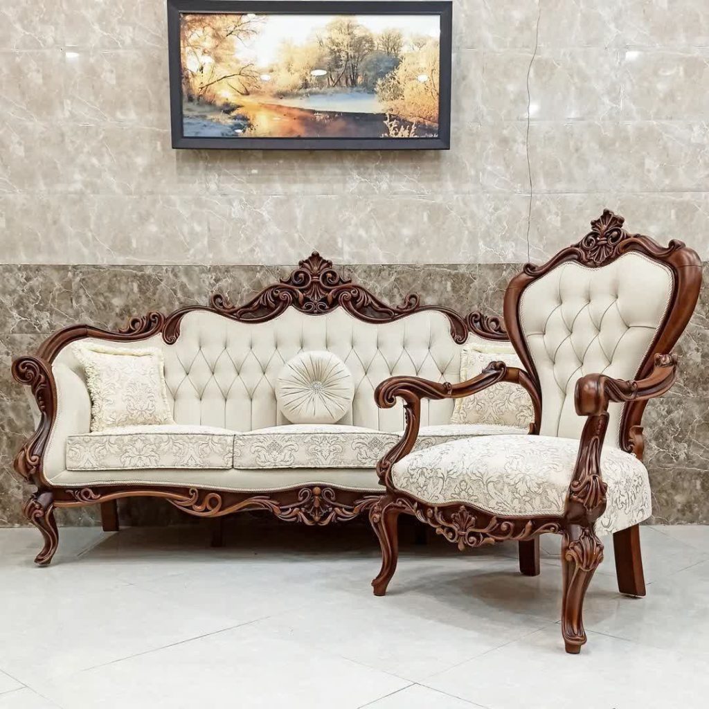 مبل کلاسیک مدل لیانا 7 نفره