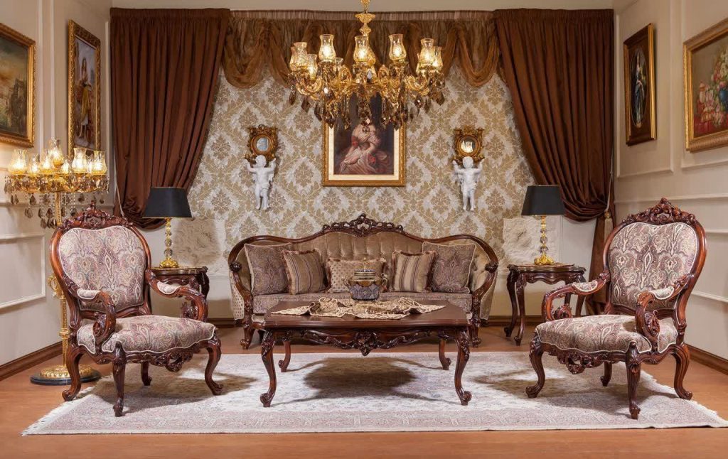 مبل کلاسیک مدل لیون 7 نفره