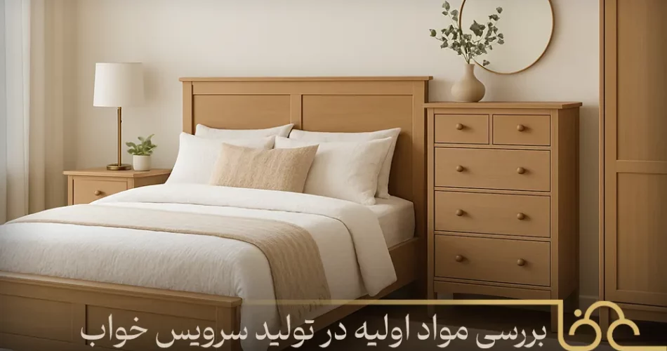 بررسی مواد اولیه در تولید سرویس خواب