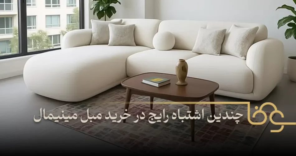 چندین اشتباه رایج در خرید مبل مینیمال