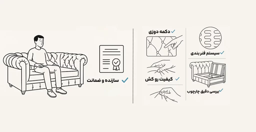 راهنمای خرید مبل چستر اصل و باکیفیت