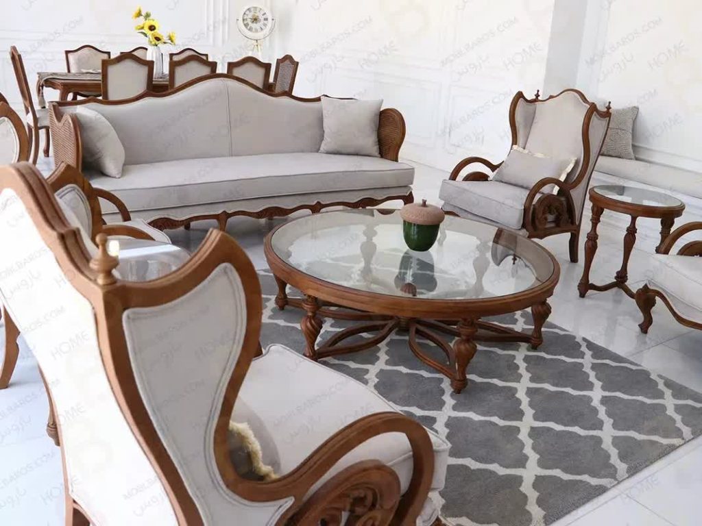 مبل سلطنتی مدل کینگ 7 نفره