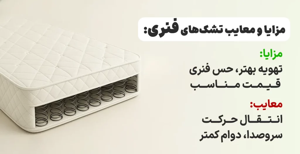 مزایا و معایب تشک‌های فنری