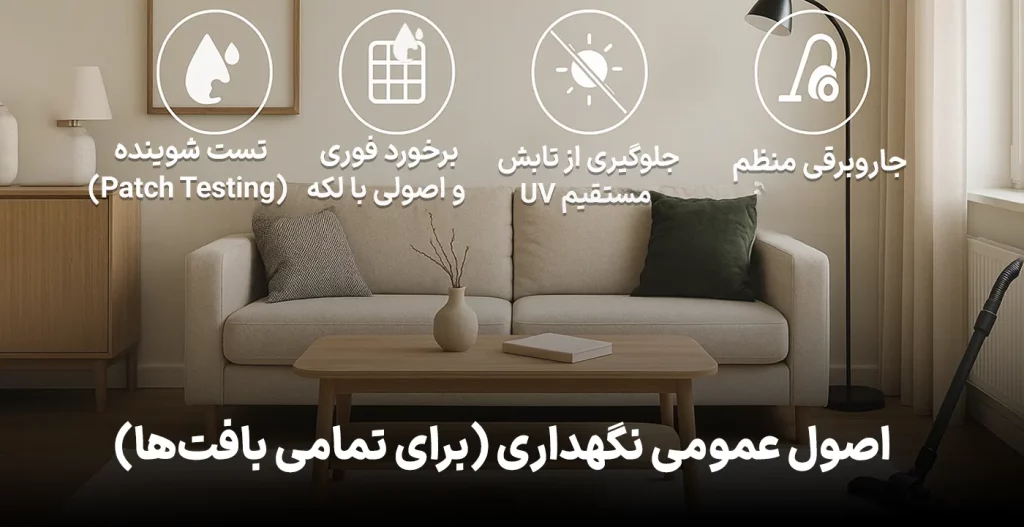 اصول عمومی نگهداری (برای تمامی بافت‌ها)