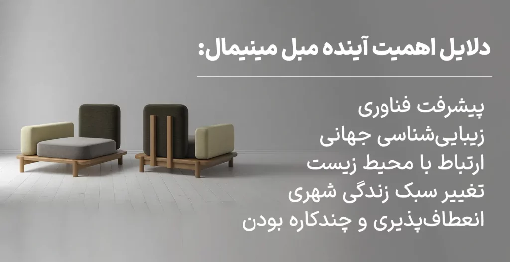 دلایل اهمیت آینده مبل مینیمال