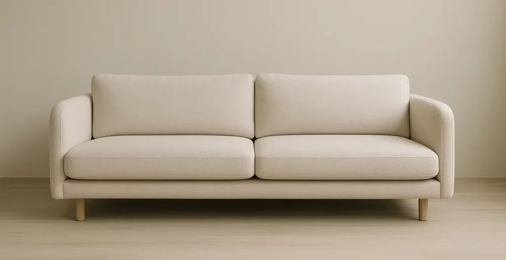 مبل مینمیال که با رنگ های ارام