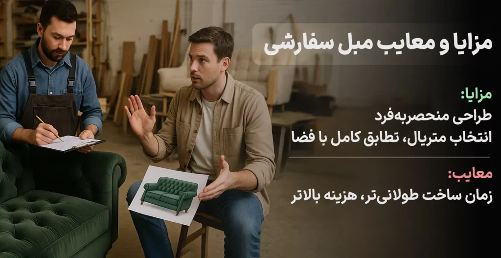 مزایا و معایب مبل سفارشی