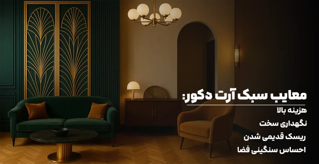 معایب سبک آرت دکور