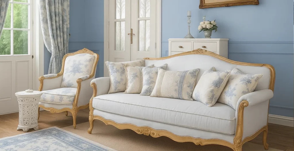 انتخاب رنگ پارچه بر اساس فضا و انرژی دکوراسیون مبل سلطنتی