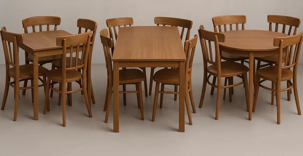 تأثیر شکل و ابعاد بر الگوهای گفتگو و صمیمیت خانوادگی میز ناهار خوری 4 نفره