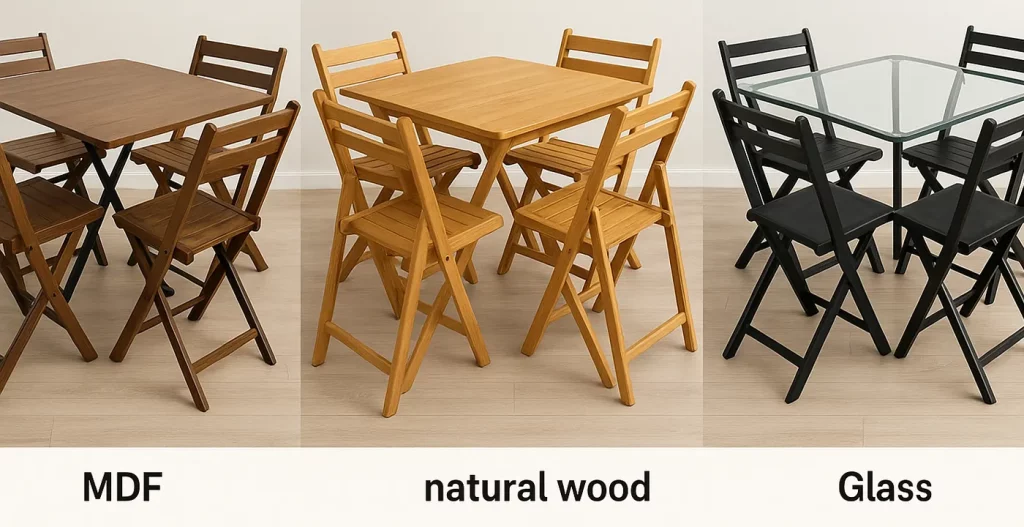 جنس های مختلف میز ناهار خوری 4 نفره