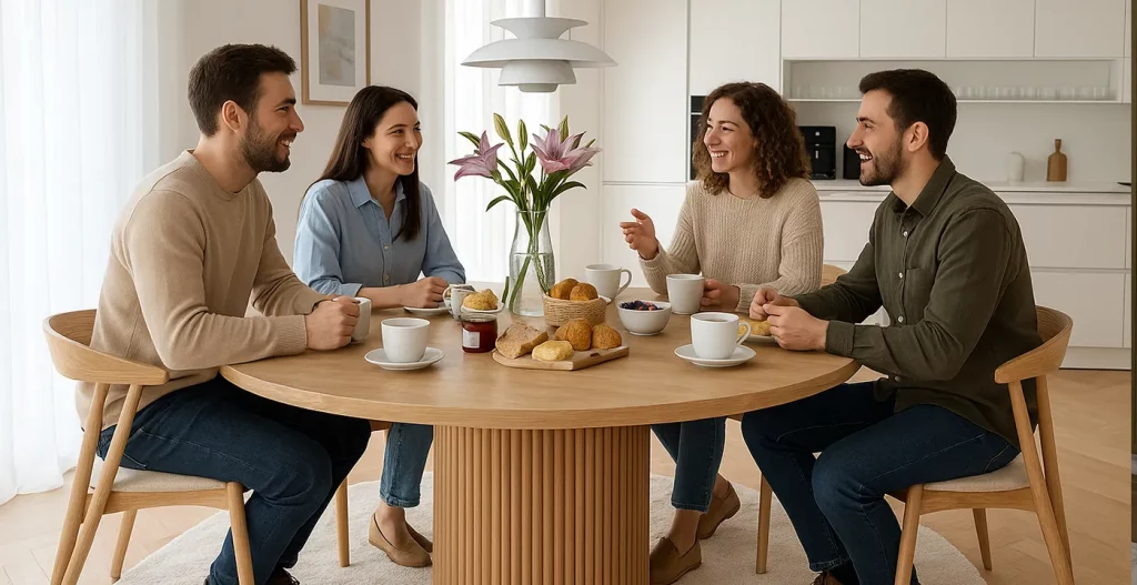 میز ناهار خوری 4 نفره ایجاد فضای دوستانه