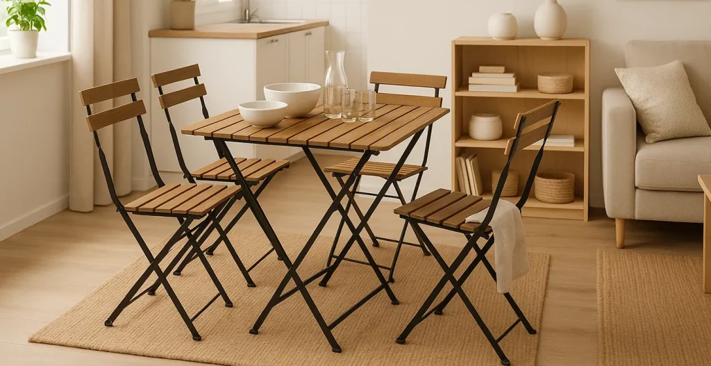 میز ناهار خوری 4 نفره برای اپارتمان های کوچک