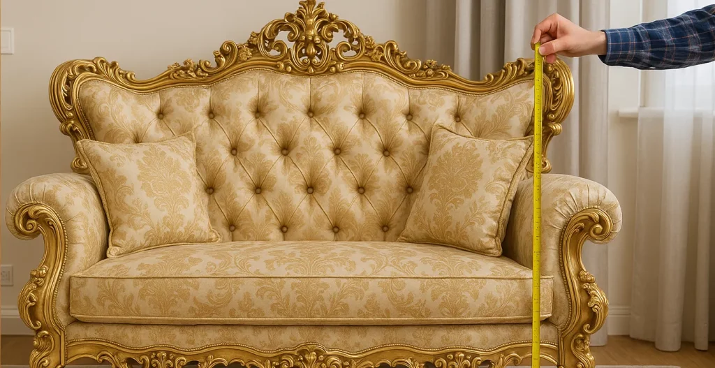 وسواس در اندازه‌گیری مبل سلطنتی