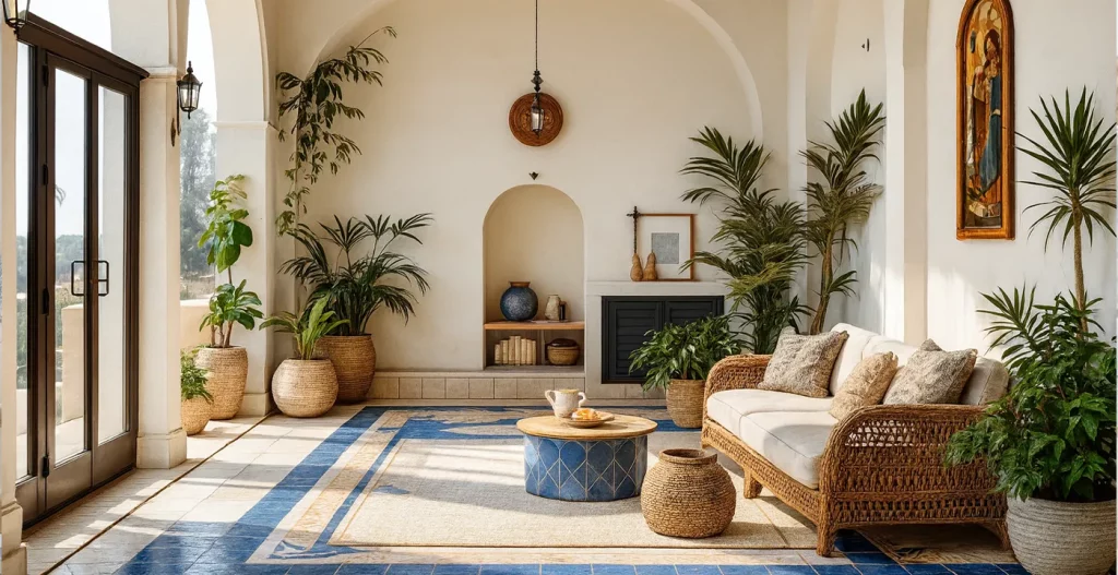 گیاهان و عناصر طبیعی سبک مدیترانه ای