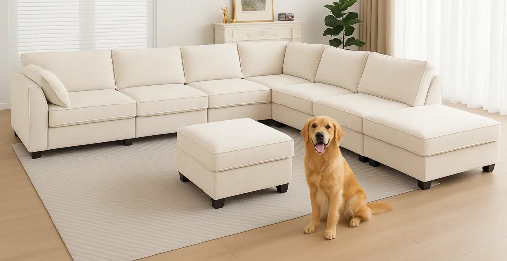 امنیت ارگونومیک و آسایش برای تمامی اعضای خانه با مبل راحتی 8 نفره