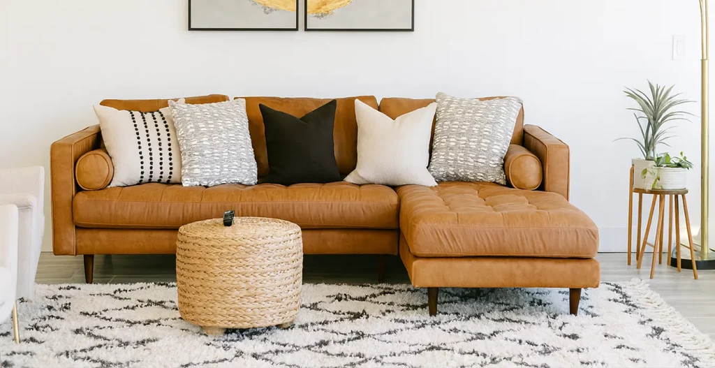 تئوری چیدمان کوسن‌ها مبل راحتی 8 نفره