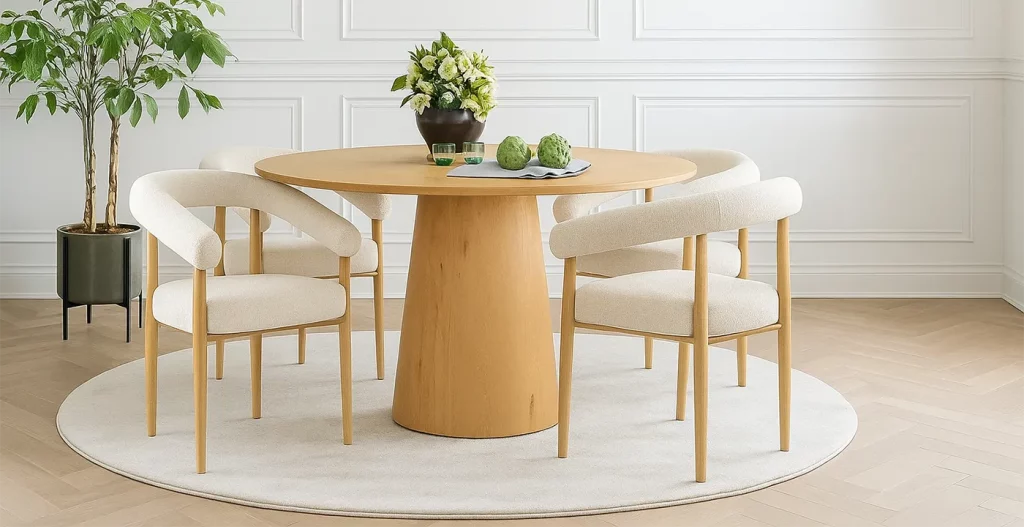 تحلیل تخصصی فضا و ارگونومی میز ناهار خوری