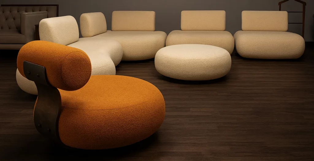 تطبیق بودجه با کیفیت متریال انتخاب‌های هوشمندانه مبل راحتی 8 نفره