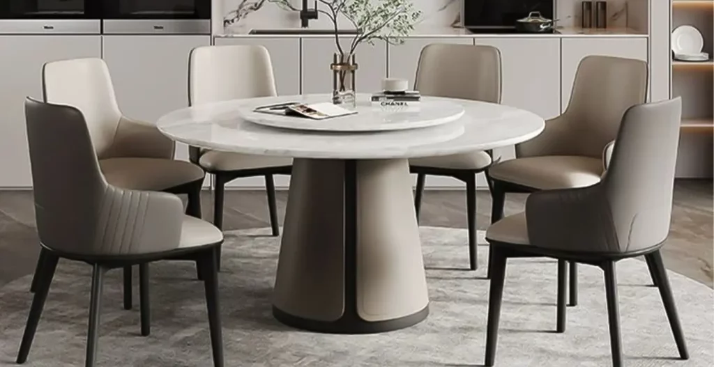 تطبیق‌پذیری در فضای داخلی و ایمنی میز ناهار خوری 6 نفره