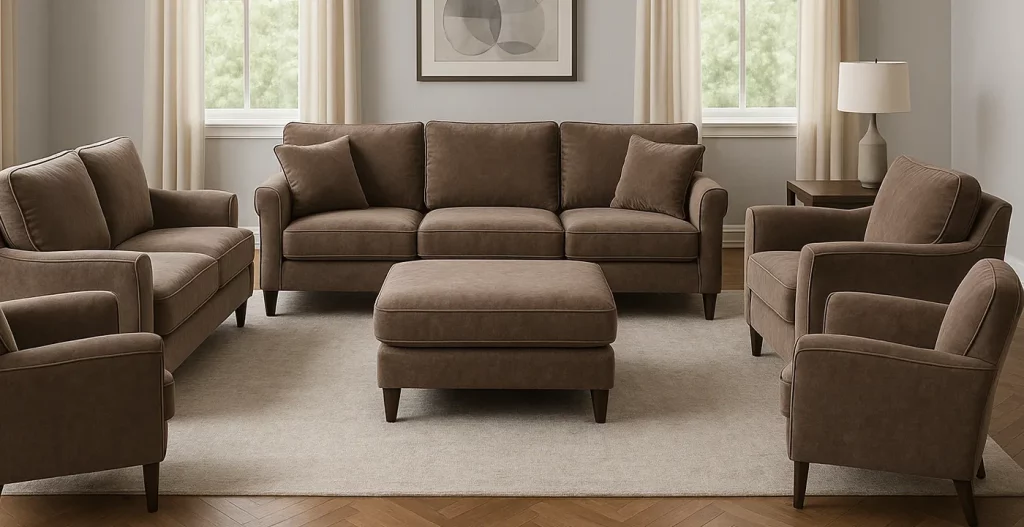 دوام پارچه و ملاک‌های تخصصی کیفیت نساجی مبل راحتی 8 نفره