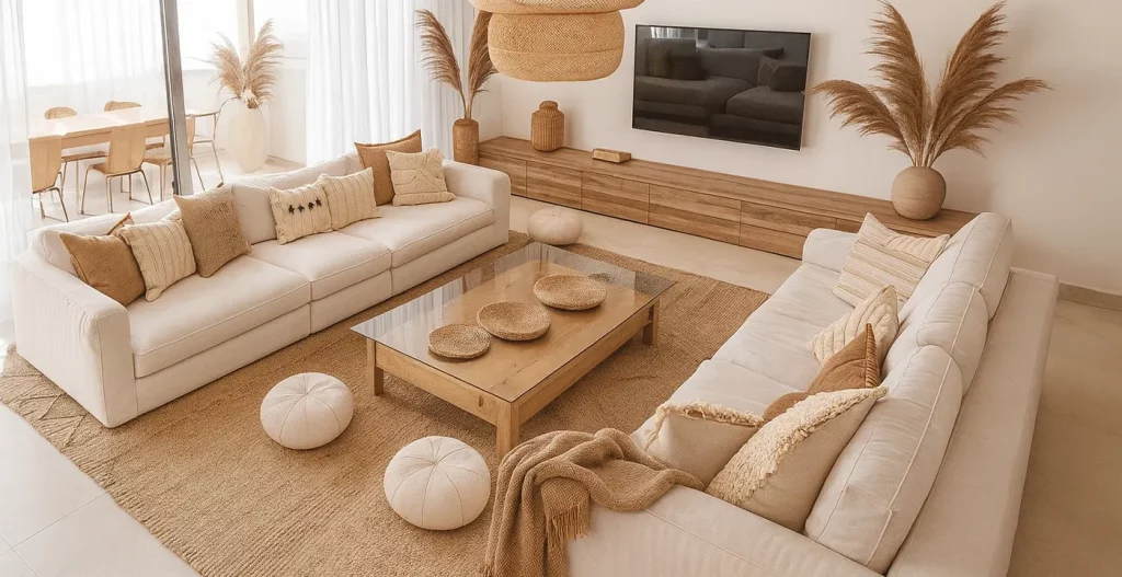 سبک بوهو و التقاطی مبل راحتی 8 نفره