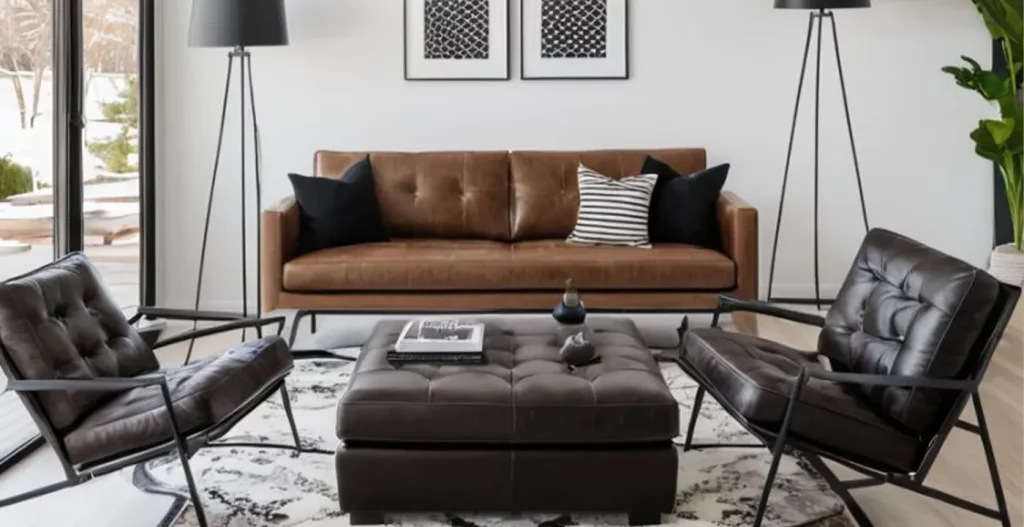 سبک صنعتی و شهری مبل راحتی 8 نفره