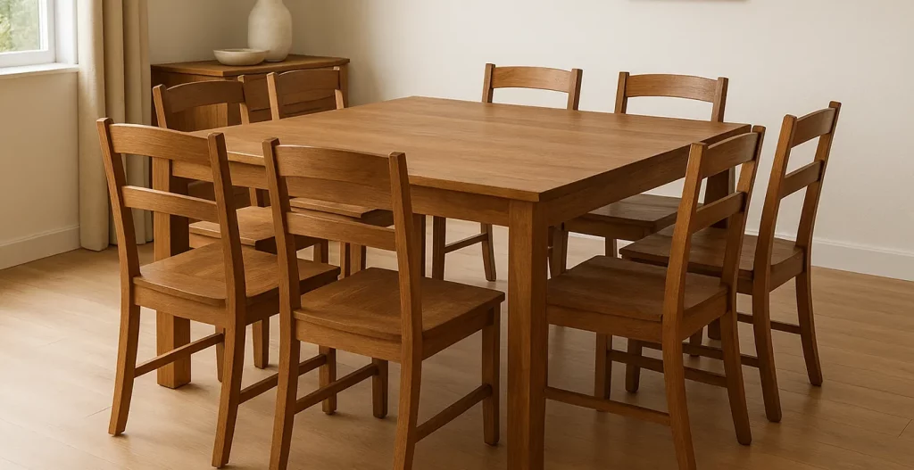 محدودیت‌های عملکردی و ملاحظات فضایی ابعاد میز ناهار خوری 6 نفره