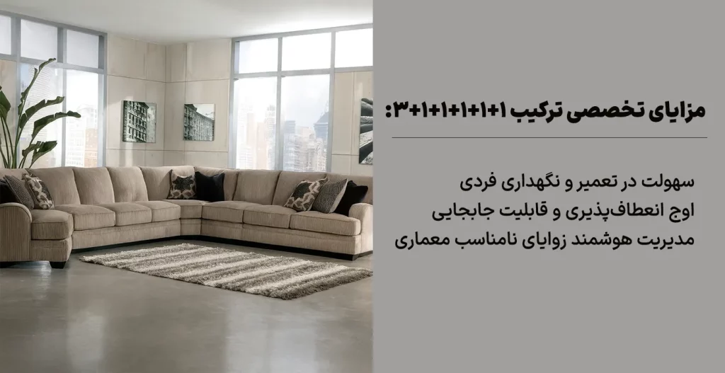 مزایای تخصصی ترکیب ۱+۱+۱+۱+۱+3