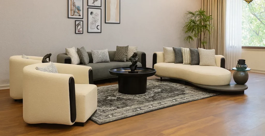 معرفی رایج‌ترین ترکیب مبل ۸ نفره در دکوراسیون داخلی