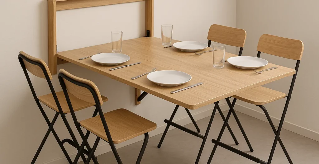 میز ناهار خوری تاشو و دیواری