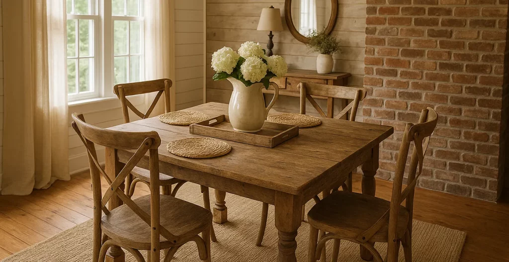 میز ناهار خوری سبک روستیک