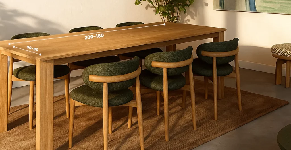 میز ناهار خوری مستطیلی