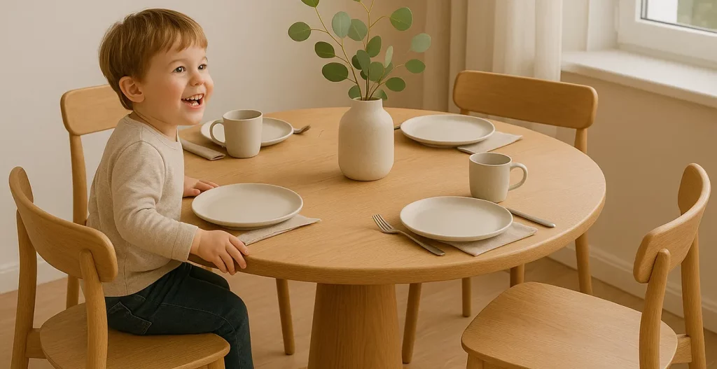 میز ناهار خوری گرد