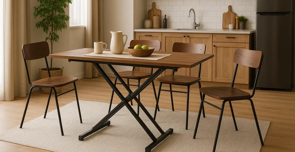 میزهای چندمنظوره و قابل گسترش میز ناهار خوری 4 نفره