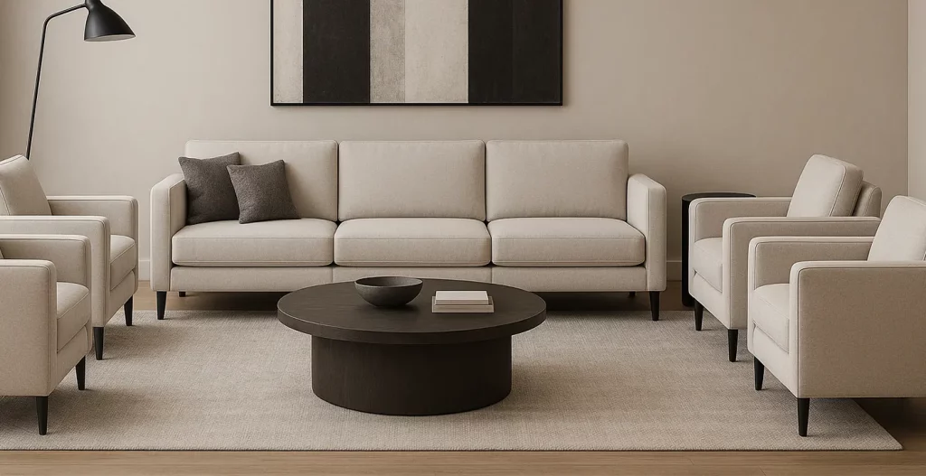 نقش مبل راحتی 8 نفره در دکوراسیون داخلی