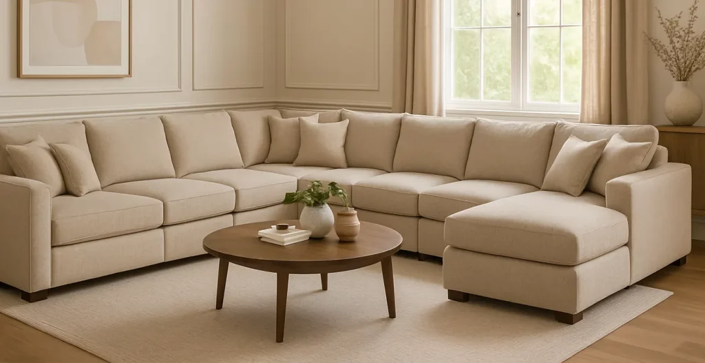 پیکربندی‌های هوشمند برای فضاهای ایرانی تطابق با هندسه برای مبل راحتی 8 نفره