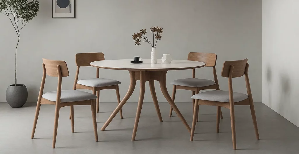 چرا میز ناهار خوری 4 نفره با طراحی مینیمالیستی گزینه‌ای ایده‌آل برای دکوراسیون مدرن است