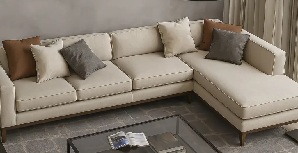 استراتژی قرارگیری مبل ال در کنج دیوارها