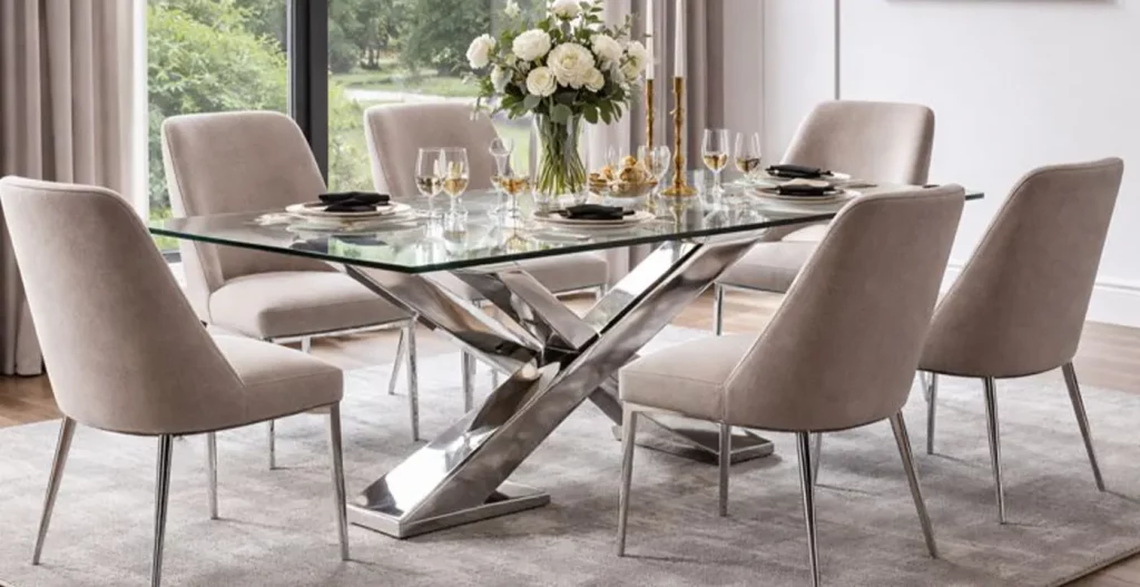 شیشه سکوریت برای میز ناهار خوری