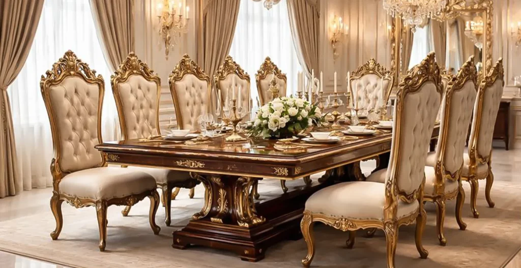 صندلی‌ های میز مستطیل