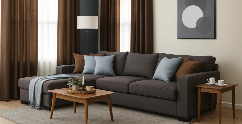 طوسی ذغالی و تیره برای مبل