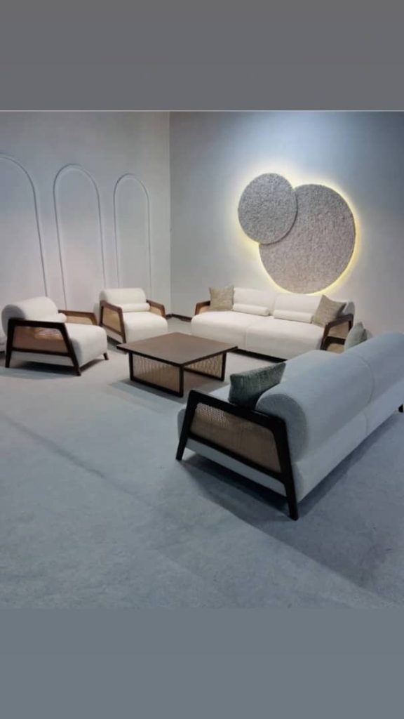 مبل راحتی مدل حصیری 7 نفره